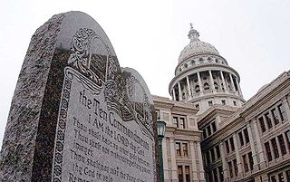 Ten Commandments Monument on the Texas Capitol Grounds