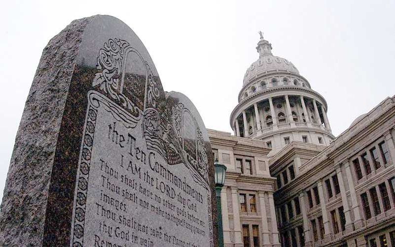 Ten Commandments on the grounds of the
        Texas State Capitol