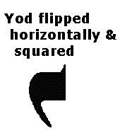 The Hebrew Letter Yod Flipped Horizontally